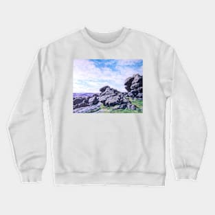 Hound Tor, Dartmoor Crewneck Sweatshirt